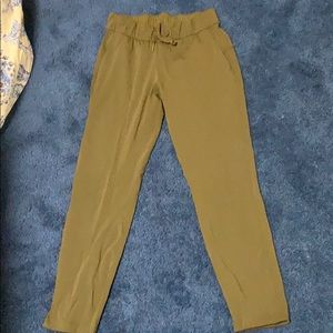 Army green lululemon joggers